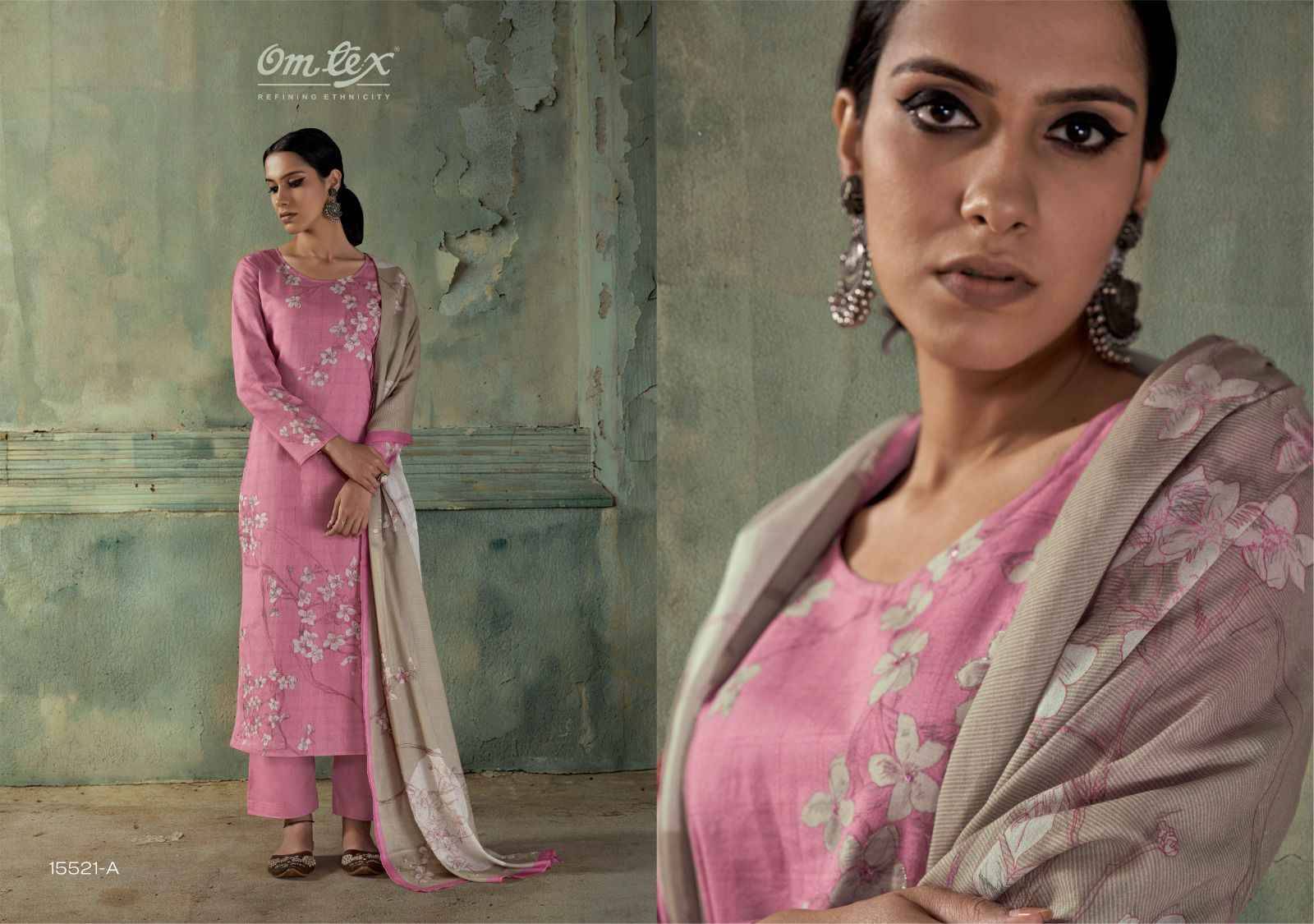 FALAK 15521 Series By Om Tex Beautiful Festive Suits Stylish Colorful Fancy Casual Wear & Ethnic Wear PREMIUM LAWN COTTON Dresses At Wholesale Price
